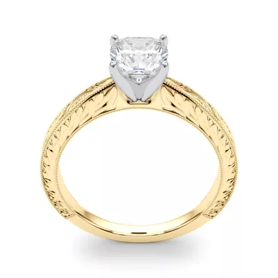 Mila Vintage-Inspired Solitaire Engagement Ring