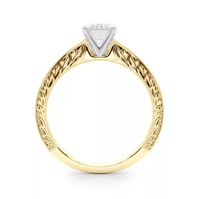 Mila Vintage-Inspired Solitaire Engagement Ring