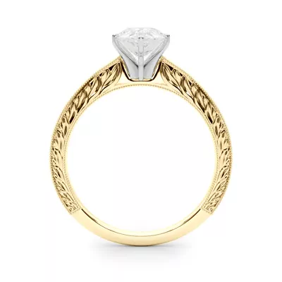 Mila Vintage-Inspired Solitaire Engagement Ring