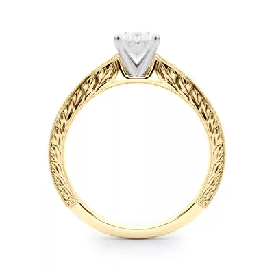 Mila Vintage-Inspired Solitaire Engagement Ring