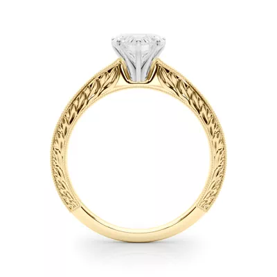 Mila Vintage-Inspired Solitaire Engagement Ring