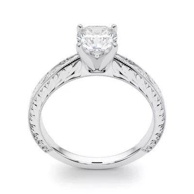 Mila Vintage-Inspired Solitaire Engagement Ring