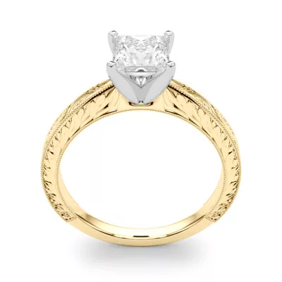 Mila Vintage-Inspired Solitaire Engagement Ring