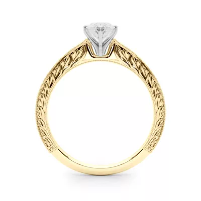 Mila Vintage-Inspired Solitaire Engagement Ring