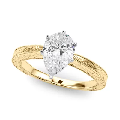 Mila Vintage-Inspired Solitaire Engagement Ring
