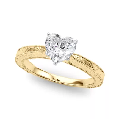 Mila Vintage-Inspired Solitaire Engagement Ring