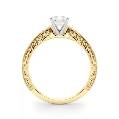Mila Vintage-Inspired Solitaire Engagement Ring