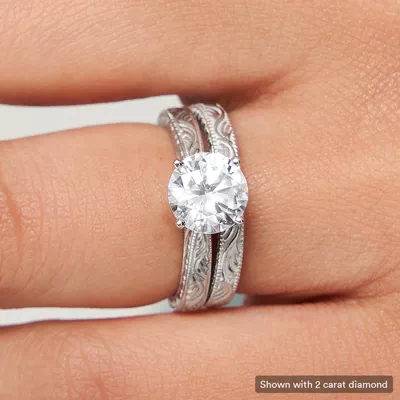Mila Vintage-Inspired Solitaire Engagement Ring