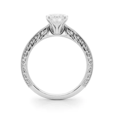 Mila Vintage-Inspired Solitaire Engagement Ring