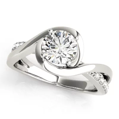 Berlin Contemporary Pavé Diamond Engagement Ring