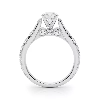 Brie Pavé Diamond Engagement Ring
