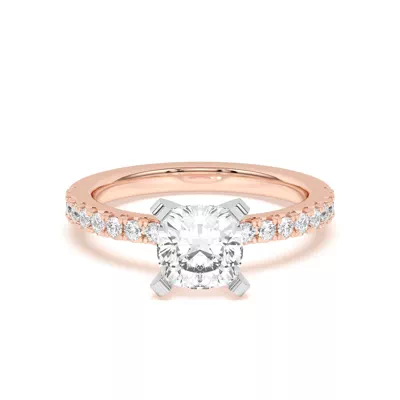 Riley Classic Pavé Diamond Engagement Ring