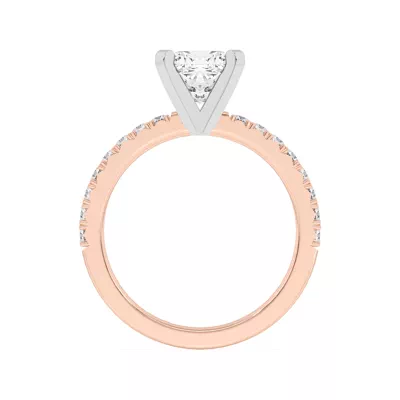 Riley Classic Pavé Diamond Engagement Ring