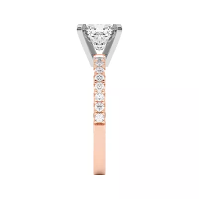 Riley Classic Pavé Diamond Engagement Ring