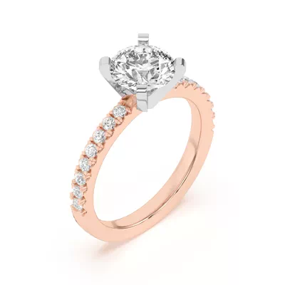 Riley Classic Pavé Diamond Engagement Ring