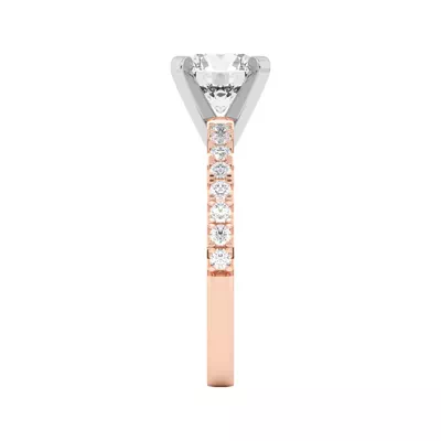 Riley Classic Pavé Diamond Engagement Ring