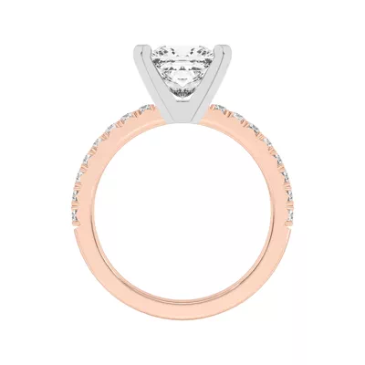 Riley Classic Pavé Diamond Engagement Ring