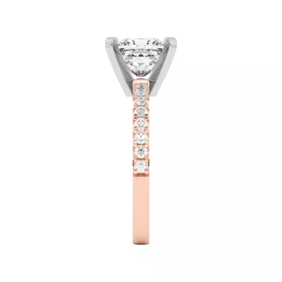 Riley Classic Pavé Diamond Engagement Ring