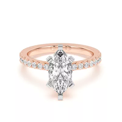 Riley Classic Pavé Diamond Engagement Ring