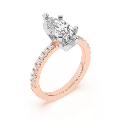 Riley Classic Pavé Diamond Engagement Ring