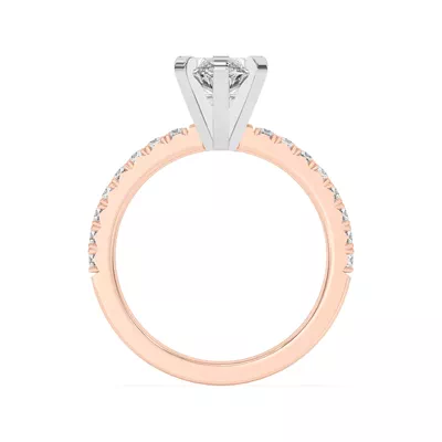 Riley Classic Pavé Diamond Engagement Ring