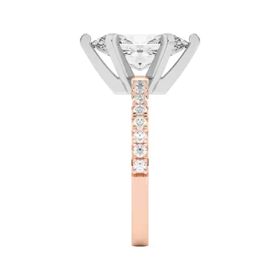 Riley Classic Pavé Diamond Engagement Ring