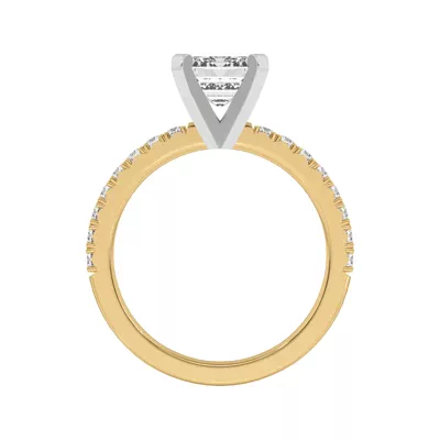 Riley Classic Pavé Diamond Engagement Ring