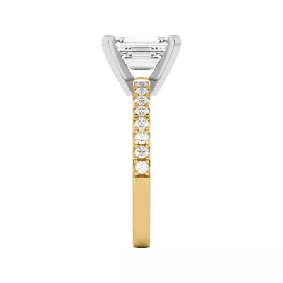 Riley Classic Pavé Diamond Engagement Ring