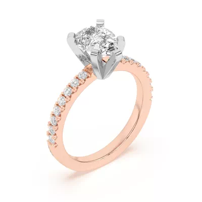 Riley Classic Pavé Diamond Engagement Ring