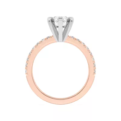 Riley Classic Pavé Diamond Engagement Ring