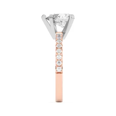 Riley Classic Pavé Diamond Engagement Ring
