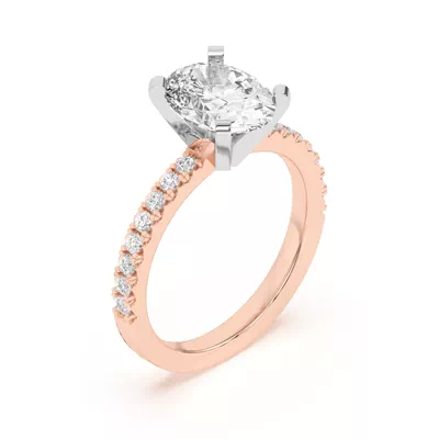 Riley Classic Pavé Diamond Engagement Ring