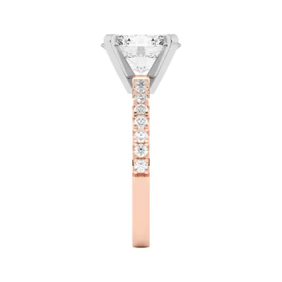 Riley Classic Pavé Diamond Engagement Ring