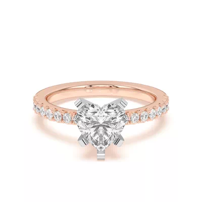Riley Classic Pavé Diamond Engagement Ring
