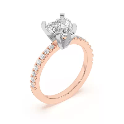Riley Classic Pavé Diamond Engagement Ring