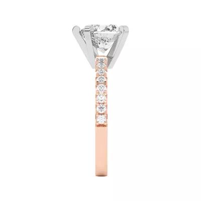 Riley Classic Pavé Diamond Engagement Ring