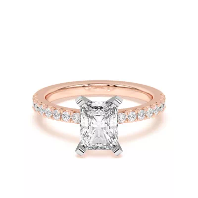 Riley Classic Pavé Diamond Engagement Ring