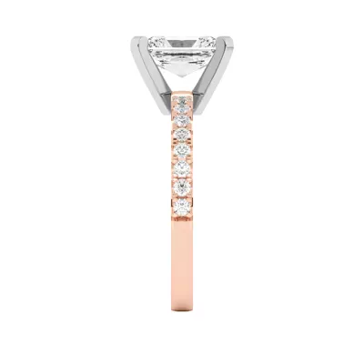 Riley Classic Pavé Diamond Engagement Ring