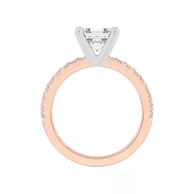 Riley Classic Pavé Diamond Engagement Ring