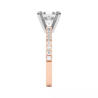 Riley Classic Pavé Diamond Engagement Ring