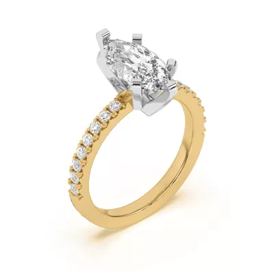 Riley Classic Pavé Diamond Engagement Ring