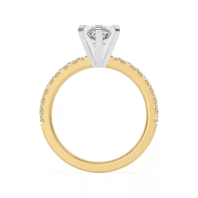 Riley Classic Pavé Diamond Engagement Ring