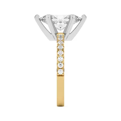 Riley Classic Pavé Diamond Engagement Ring