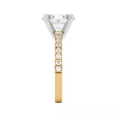 Riley Classic Pavé Diamond Engagement Ring