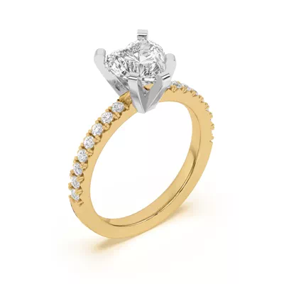 Riley Classic Pavé Diamond Engagement Ring