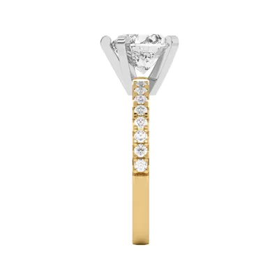 Riley Classic Pavé Diamond Engagement Ring