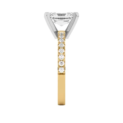 Riley Classic Pavé Diamond Engagement Ring
