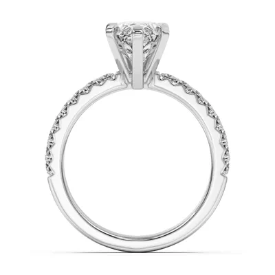 Riley Classic Pavé Diamond Engagement Ring