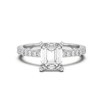 Riley Classic Pavé Diamond Engagement Ring