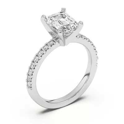Riley Classic Pavé Diamond Engagement Ring